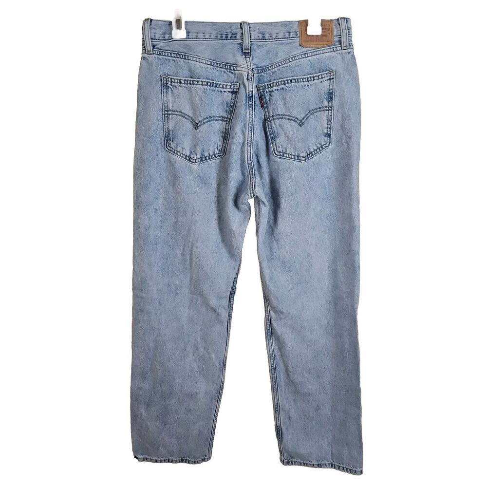 LEVI’S Women’s Low Pro Straight (Wide) Leg Jeans Light Wash Sz 30 (33x30) Baggy